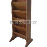 Fashion Office Furniture Display&storage Rack,5 Tiers Bamboo Magazine Paper Rack thumbnail-3