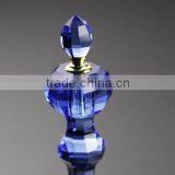 Perfume Empty Blue Crystal Glass Bottle
