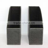 High Quality Faux Leather Document File Box/Classical MDF File Holder thumbnail-3