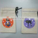 Customized Natural Jute Burlap Bag thumbnail-2