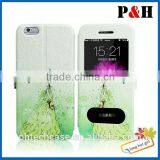 Color Drawing Style Leather Case for Iphone 6, for Iphone 6plus Flip Case With Stand thumbnail-6