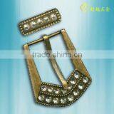 Beaded Pin Belt Buckle With Clip