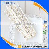 2016 Good Looking Golden Star Paper Straws