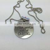 Custom brand logo dog tags good quality