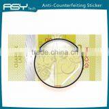 Security Paper Sticker With Hot Stamping Hologram thumbnail-2