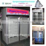 Upright Ice Merchandiser With 2-glass Door Bagged Ice Storage Bin Temp -12degree C thumbnail-3