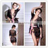 Hot Selling Flower Fashion Babydoll Ladies Night Dress Sex thumbnail-1