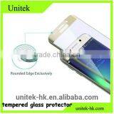Tradeassurence New Arrival Factory 3D Full Cover Mobile Acessories Tempered Glass Screen Protector Film for Samsung s7 Edge