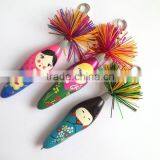 Cute Colorful Doll Pen/hair Pen/fasion Plastic Ball Pen