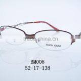 2016 New Arrived Metal Optic Frames BM008 Half Rimless