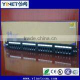 Hot Sale Shielded 24 Port 180 Degree Systimax Cat6 1U Patch Panel