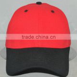 Heavy brushed cotton 10x10 charcoal red&black blank cap