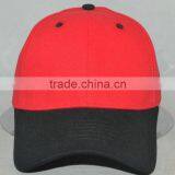 Heavy Brushed Cotton 10x10 Charcoal Red&black Blank Cap