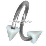Surgical Steel Cone Twister Ring Ear Spiral Piercings Jewelry thumbnail-1