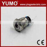 Hot Sale LA19JSF ROHS 19mm Flat Round With Dot LED IP65 Momentary or Alternate Pin Terminal 5A/250VAC no nc Push Button Switch thumbnail-2