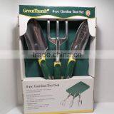 4-Pc Garden Tool Set Trowel/Cultivator/Transplanter/Kneeling Cushion thumbnail-2