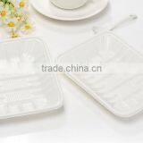 White Rectangle Disposable Plastic Food/fruit Frozen Packing Tray thumbnail-2