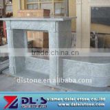 Marble gas sandstone fireplace