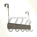 Metal Door Hanging Rack, 5 Hooks thumbnail-3