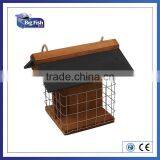 FSC WOODEN NESTING NEST BOX BIRD HOUSE SMALL BIRDS SUET FEEDER WITH SLATE ROOF thumbnail-3