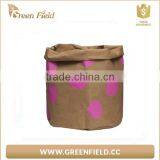 Green Field Nice Print Washable Kraft Paper Storage Bag thumbnail-6