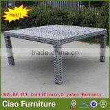 Patio Square Table Rattan Outdoor Dining Table thumbnail-1