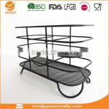 WI2905 Square Rose Gold Metal Wire Utensils Holder thumbnail-6