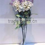 Home Garden Decorative Wedding 50cm Height Artificial Plastic Flower Bronze Bushing 10 Head Lavender EMG11 21W10 thumbnail-1