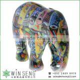 Hot Decoration Hand Painted OEM Art Decor Cute Novelty Ceramic Elephant Piggy Bank thumbnail-1