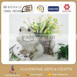 12 Inch Garden Decoration Frog Sculpture Planter Flower Vases thumbnail-2