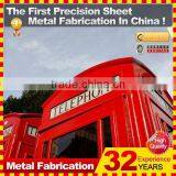 Antique Red Public Telephone Booth for Sale thumbnail-4