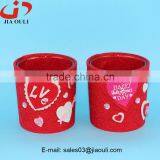 New Design With Non Woven Fabric Cover Glass Nursery Pot Glass Cup Planter thumbnail-1