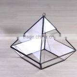 Hanging Clear Glass Prism Air Plant Terrarium / Tabletop Succulent Plants Holder Home Decor Flower Pots thumbnail-3