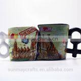 Oem Hot Sale Spain Barcelona Souvenir Coffee Ceramic Cup for Sale thumbnail-3