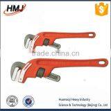 Oblique type pipe wrench