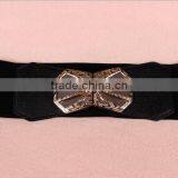 Fashion Flower Pattern Alloy Buckle Elastic Sex Women Lady Waist Belt thumbnail-4