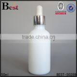 Cosmetic Oil 30ml Glass Bottle White 30ml Glass Dropper Bottle for Skin Care thumbnail-6