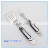 Heavy Duty Stainless Steel Barbecue Grilling Utensils Including Spatula And Fork thumbnail-1