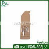 4pcs Small Manicure Set in the Leather Pouch Khaki for Nail Care thumbnail-1