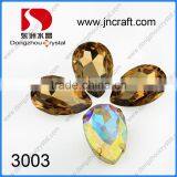 Pujiang Pointed Back Violet Pear Drop Fancy Stone Mixed Colours and Sizes thumbnail-2