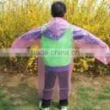 Cheap PE Disposable Multi Color Emergency Raincoat thumbnail-1