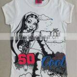 Children T-shirt, Girls Combed Cotton Soft Hand Feel Cute Printed T-shirt thumbnail-1