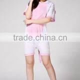 China Supplier 2014 Adult Contemporary Pink Unicorn Animal Pattern Short Sleeves Summer Evening Women Dresses thumbnail-2