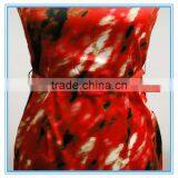 Sleeveless Ladies Print Dress With Waist Belt thumbnail-3