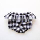 Striped Bloomer With Black Pom Poms for Infant Toddler Little Baby Underwear thumbnail-3