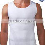 Yoga Wear Tight White Tank Top for Men thumbnail-1