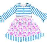 Boutique Girls Frock Designs Baby Children Halloween Mouse Pattern Dress Stylish Modern Girls Dresses thumbnail-2