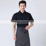 2016 Wholesale Custom Nice Restaurant Design Short Sleeve Uniforms Waitress Uniform thumbnail-3
