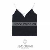 V Neck Fashion Casual Summer Woman Blouse Wholesale Tank Top thumbnail-4