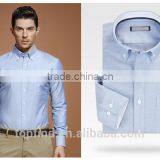 Classic 100% Cotton Oxford Long Sleeve With Button Down Collar Workwear Shirt for Men thumbnail-1